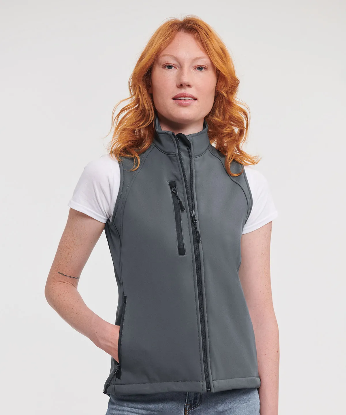 Classic Red - Women's softshell gilet