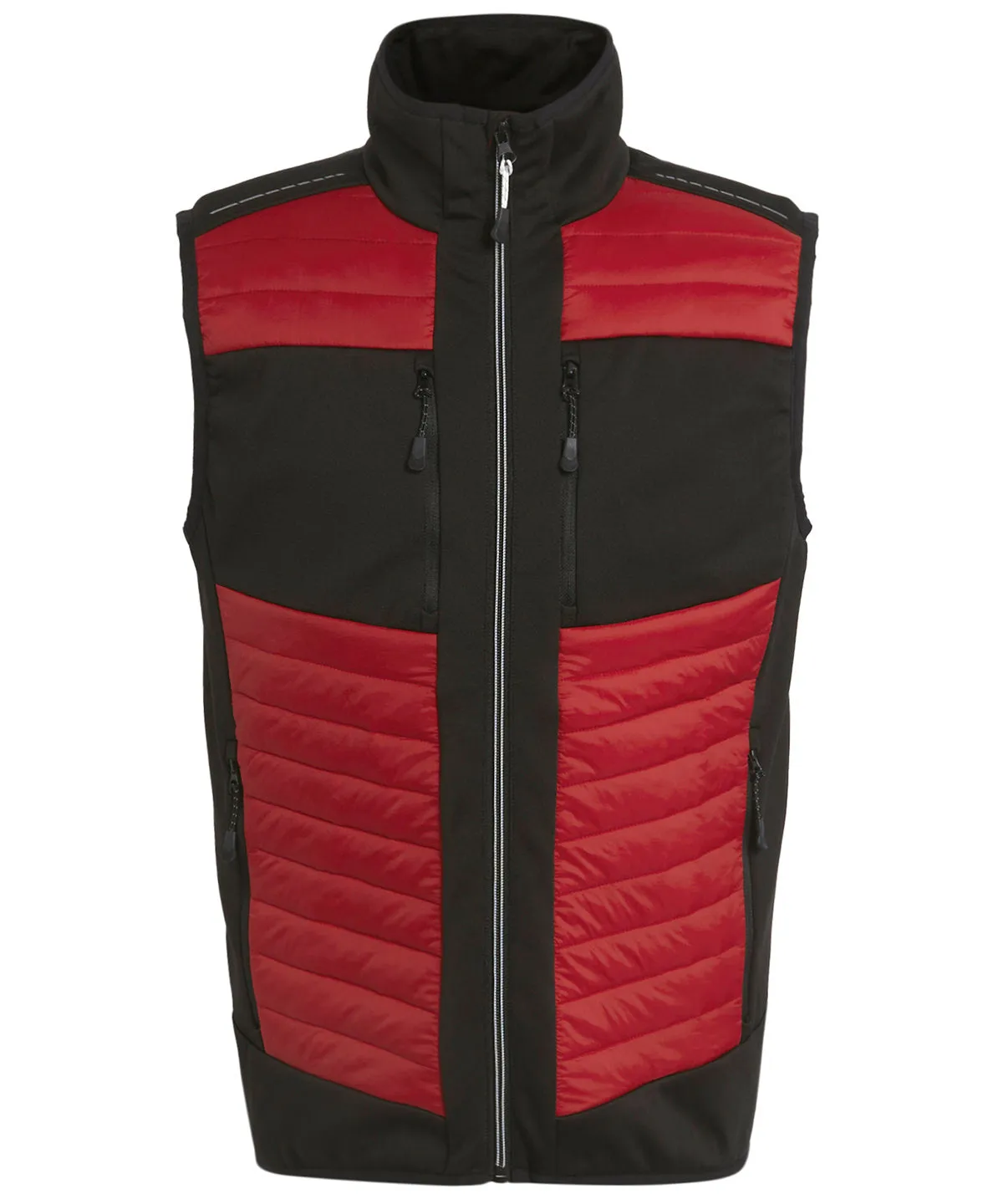 Classic Red/Black - E-Volve unisex thermal hybrid bodywarmer