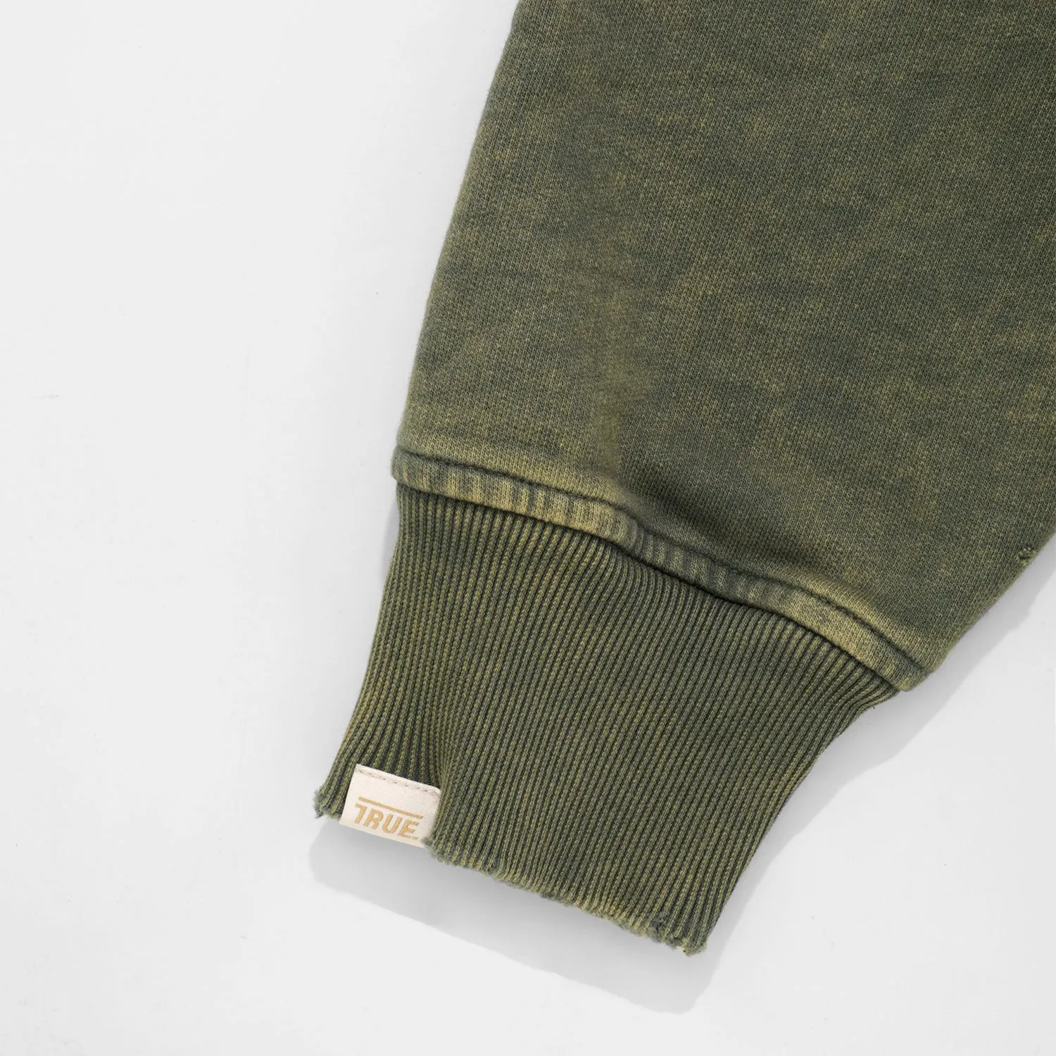 Core Washed Pullover - Military Green