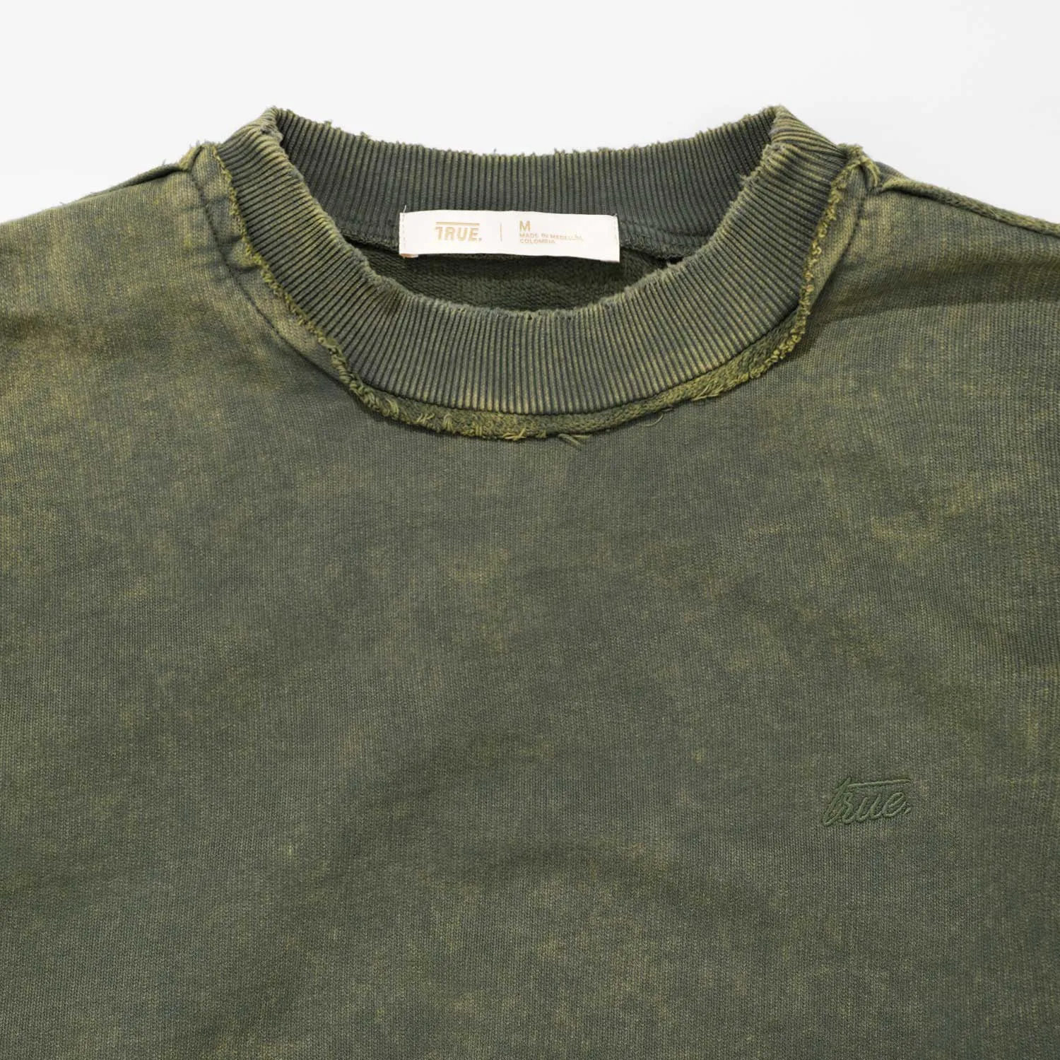 Core Washed Pullover - Military Green