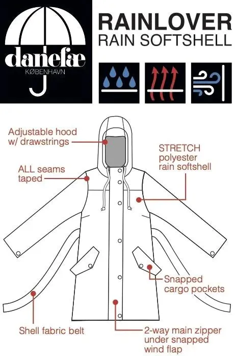 Danefae danerainlover raincoat occer