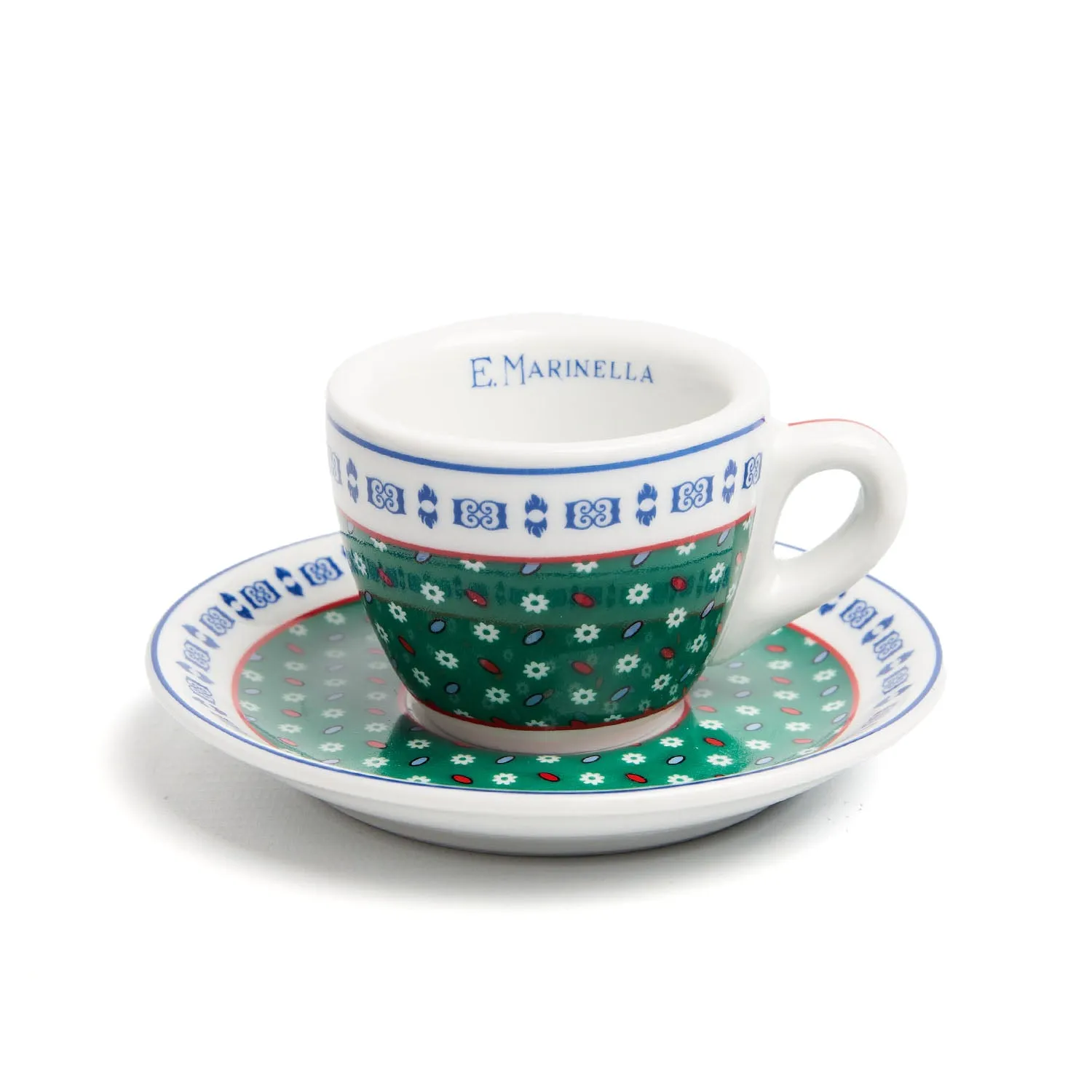 DARK GREEN COFFEE CUP WITH SAUCER