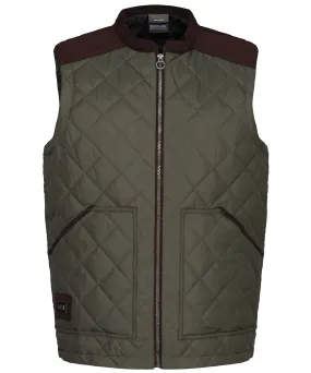 Dark Khaki - Moreton diamond quily gilet