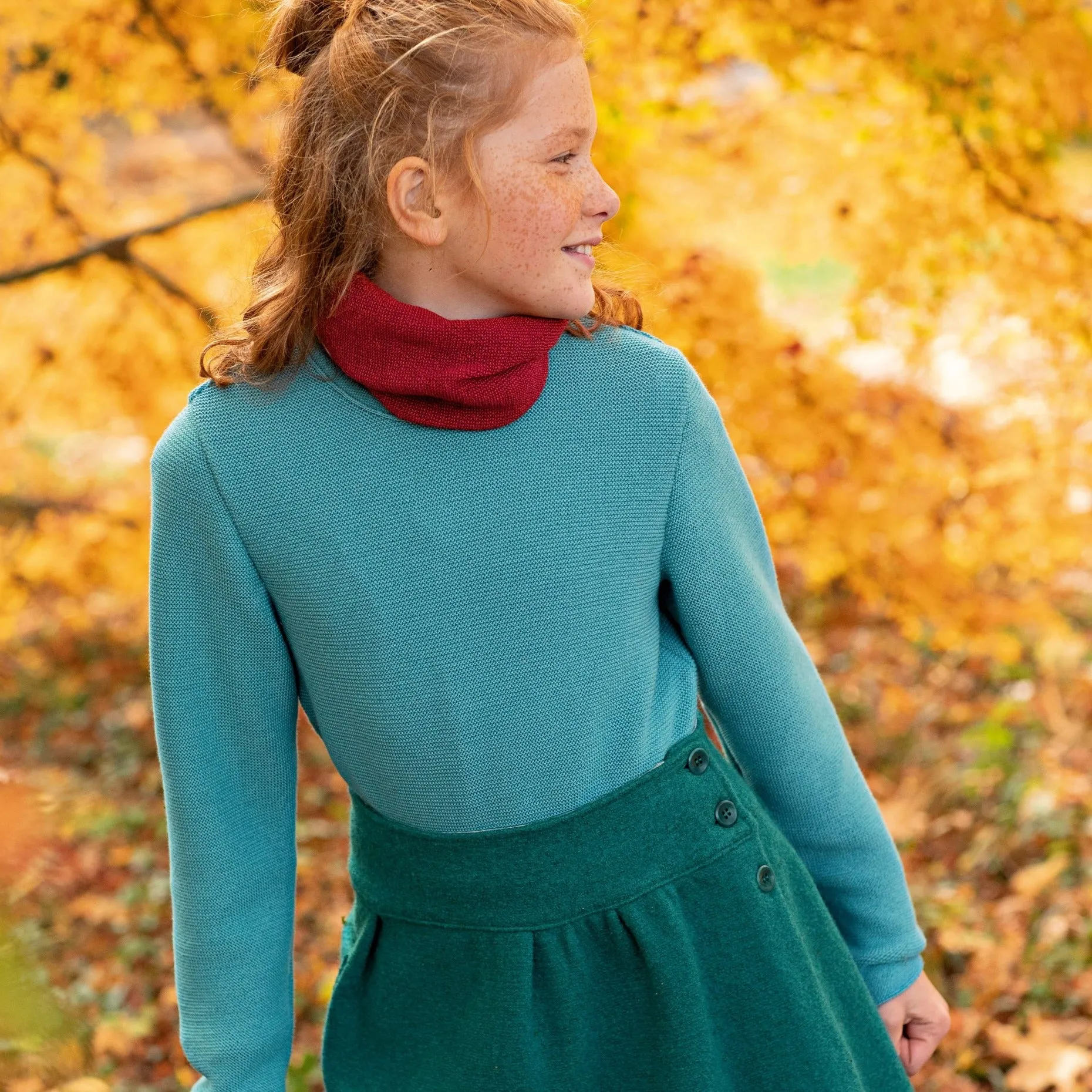 Disana Child Sweater, Left Knit, Wool Knit