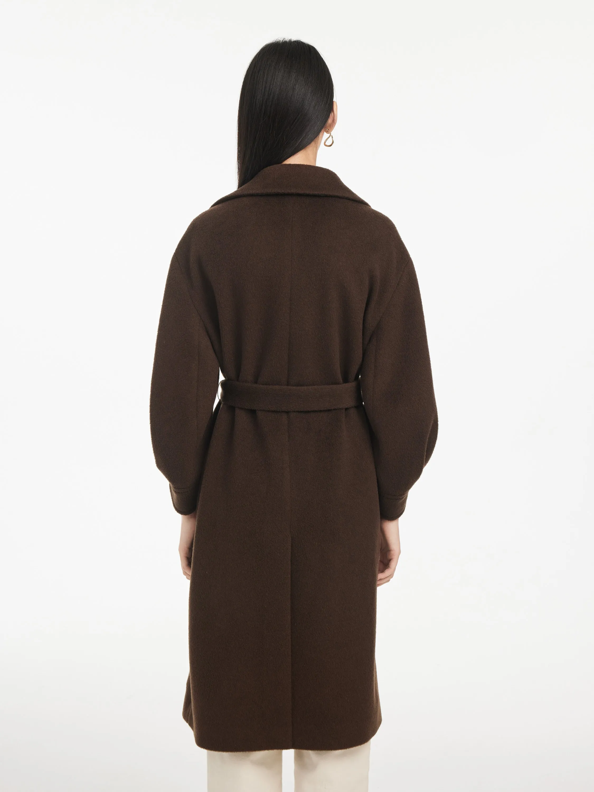 EP YAYING Yak Wool Belted Coat