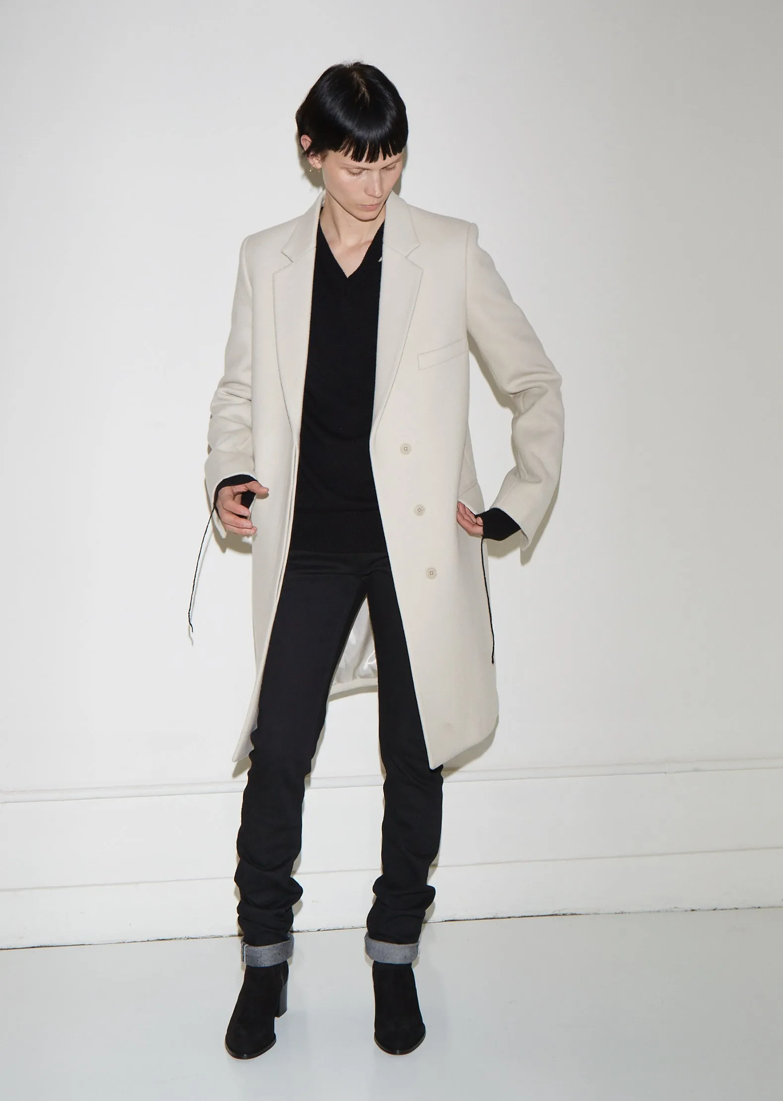 Essential Wool Crombie Coat