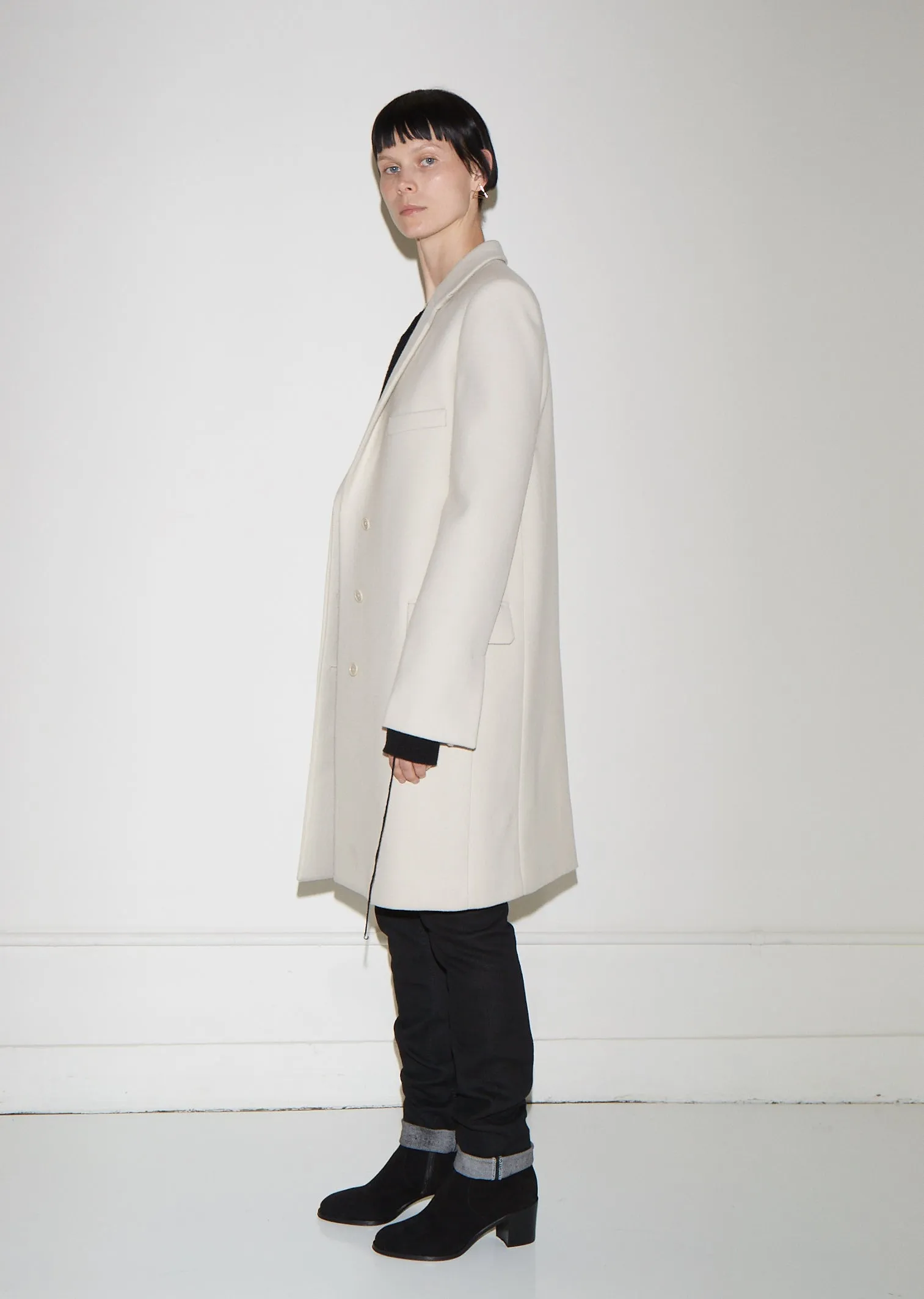 Essential Wool Crombie Coat