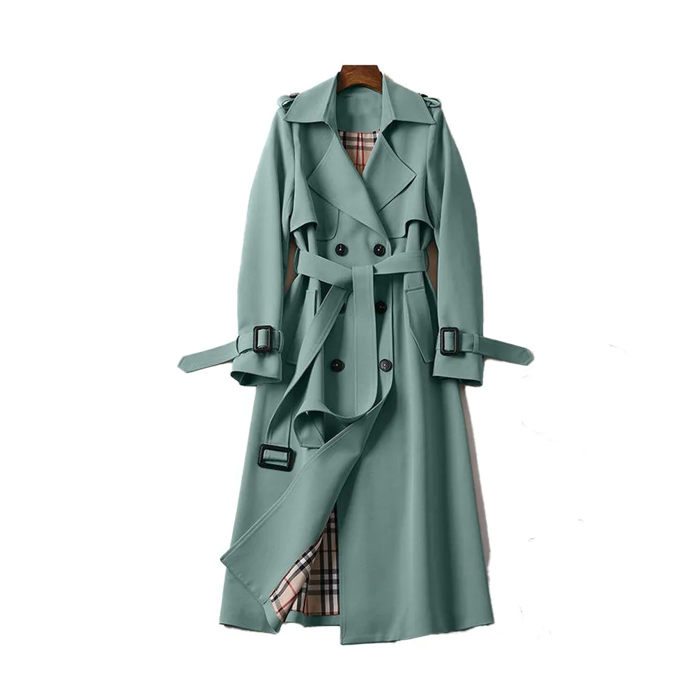 Estela | Ladies Trench Coat with Double Button Placket