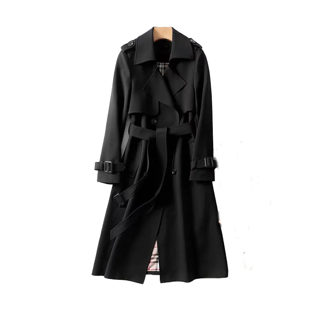 Estela | Ladies Trench Coat with Double Button Placket