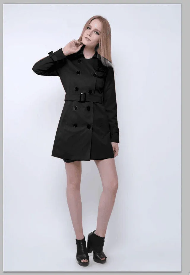 European And American Slim Fit Elegant Trench Coat