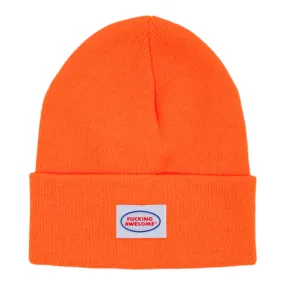 FA AWESOME MECHANIC CUFF BEANIE BRIGHT ORANGE