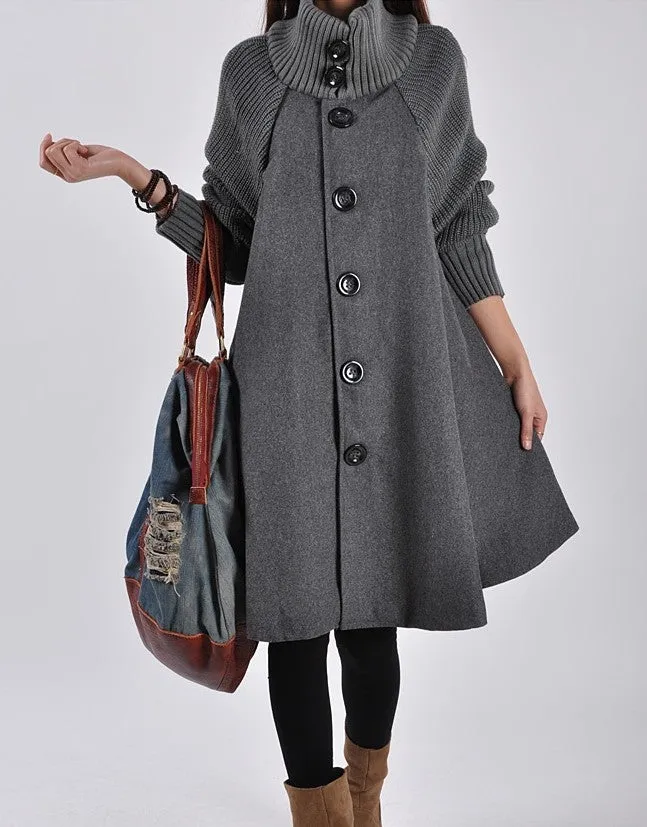 Fashion Mid-length Trench Coat For Women