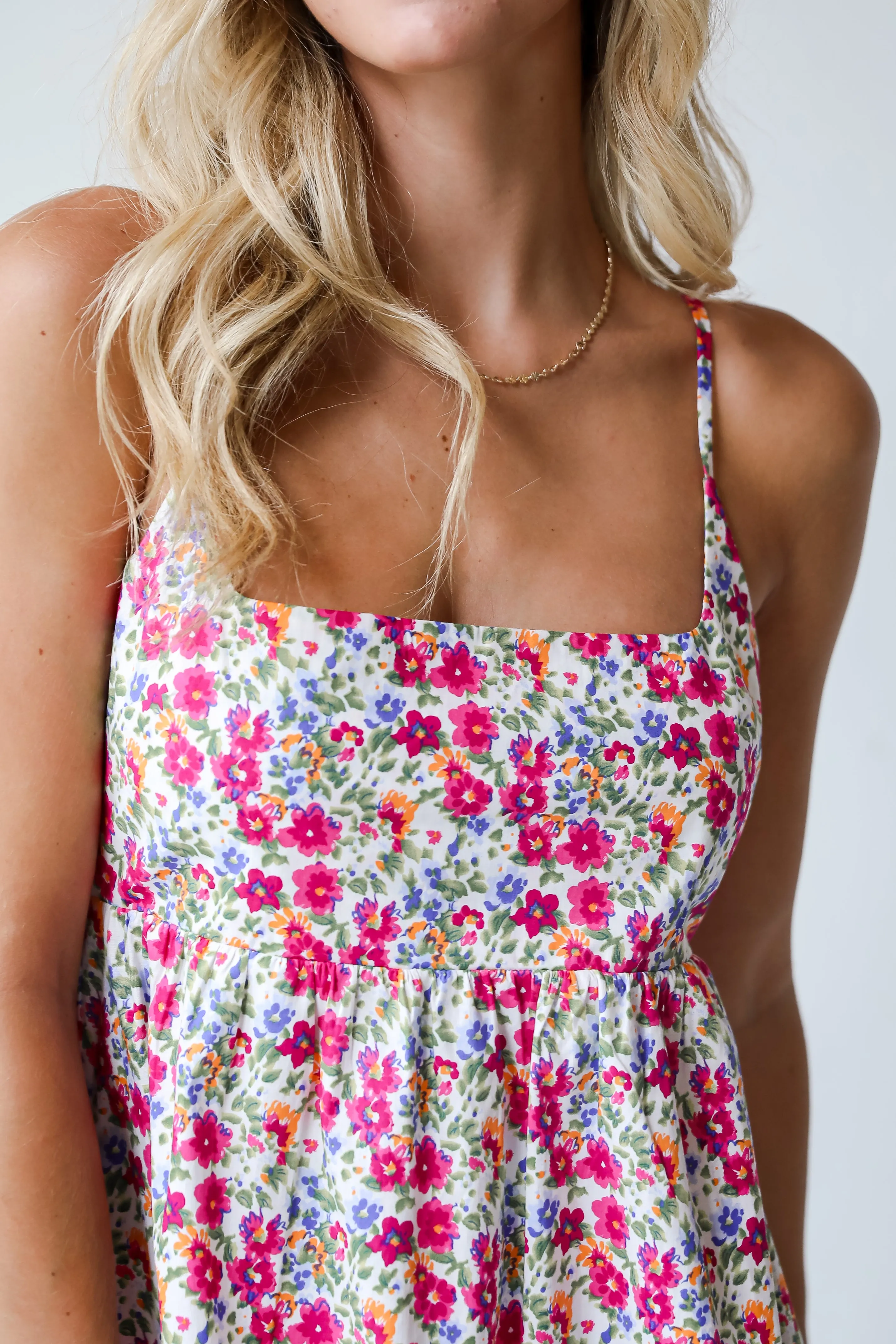 FINAL SALE - Pleasantly Darling Floral Mini Dress