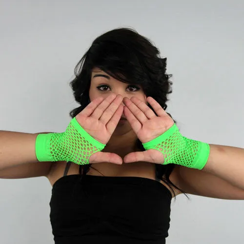 Fingerless Fishnet Gloves