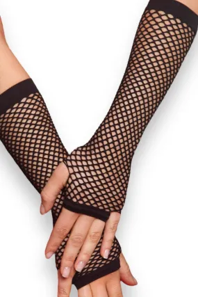 Fingerless Fishnet Gloves