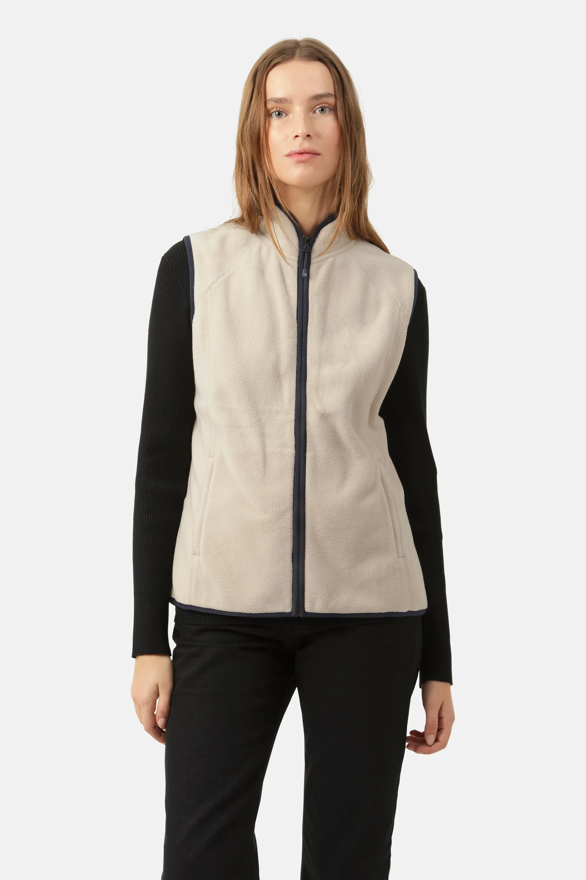 Fleece Vest - Light Sand