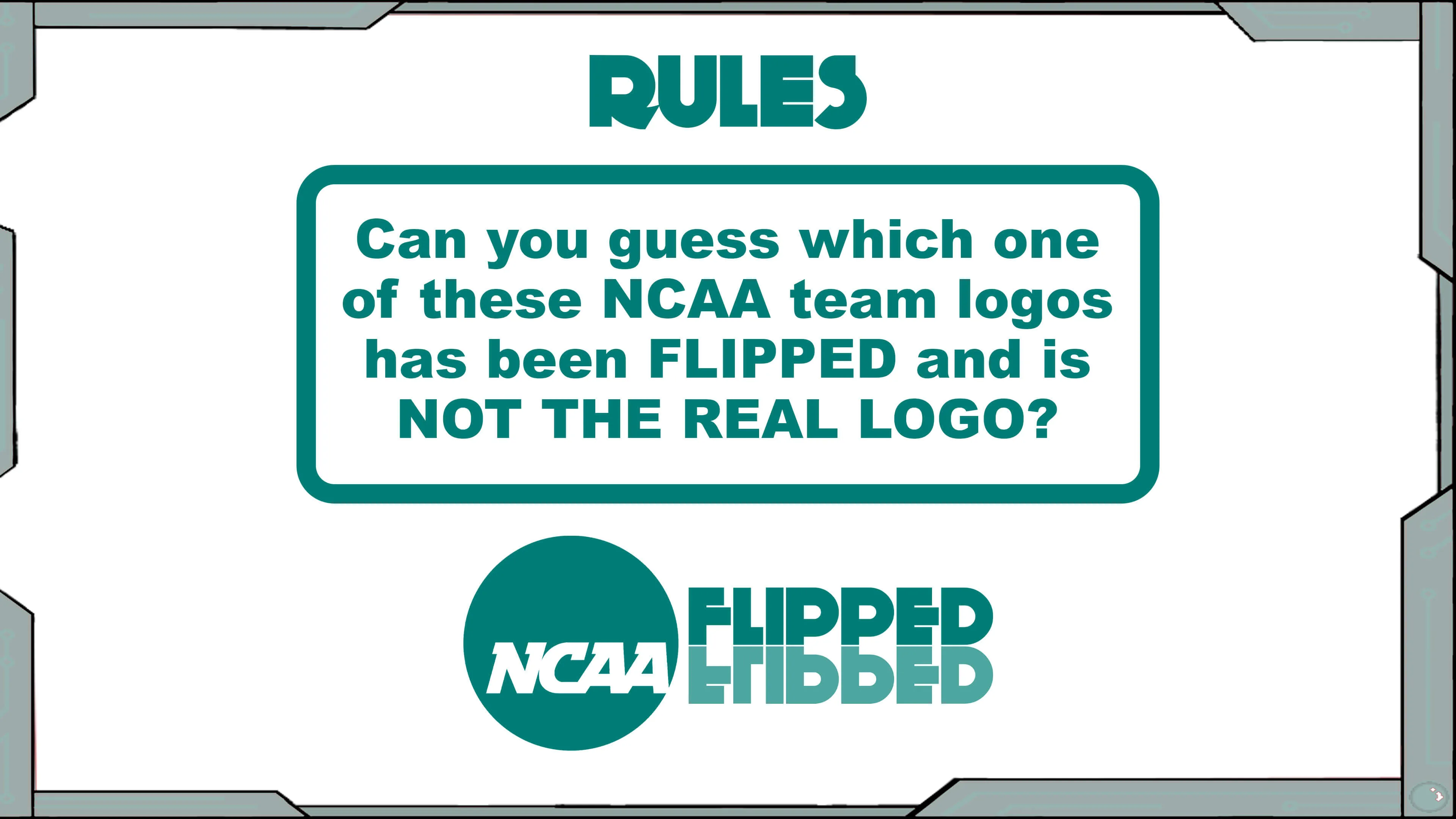 Flipped: NCAA Logos