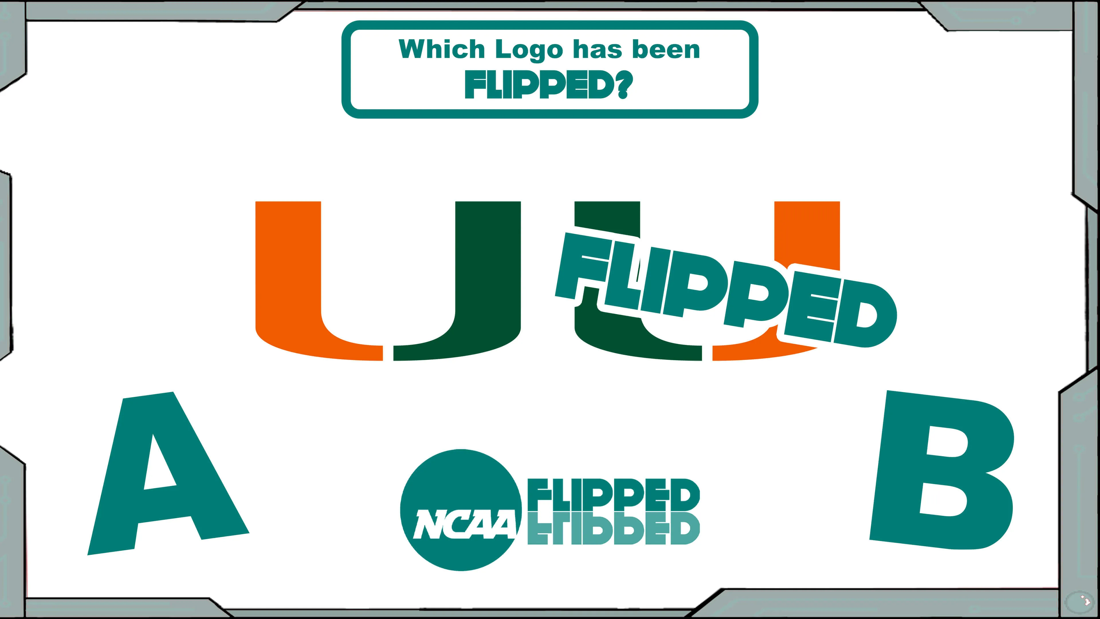 Flipped: NCAA Logos