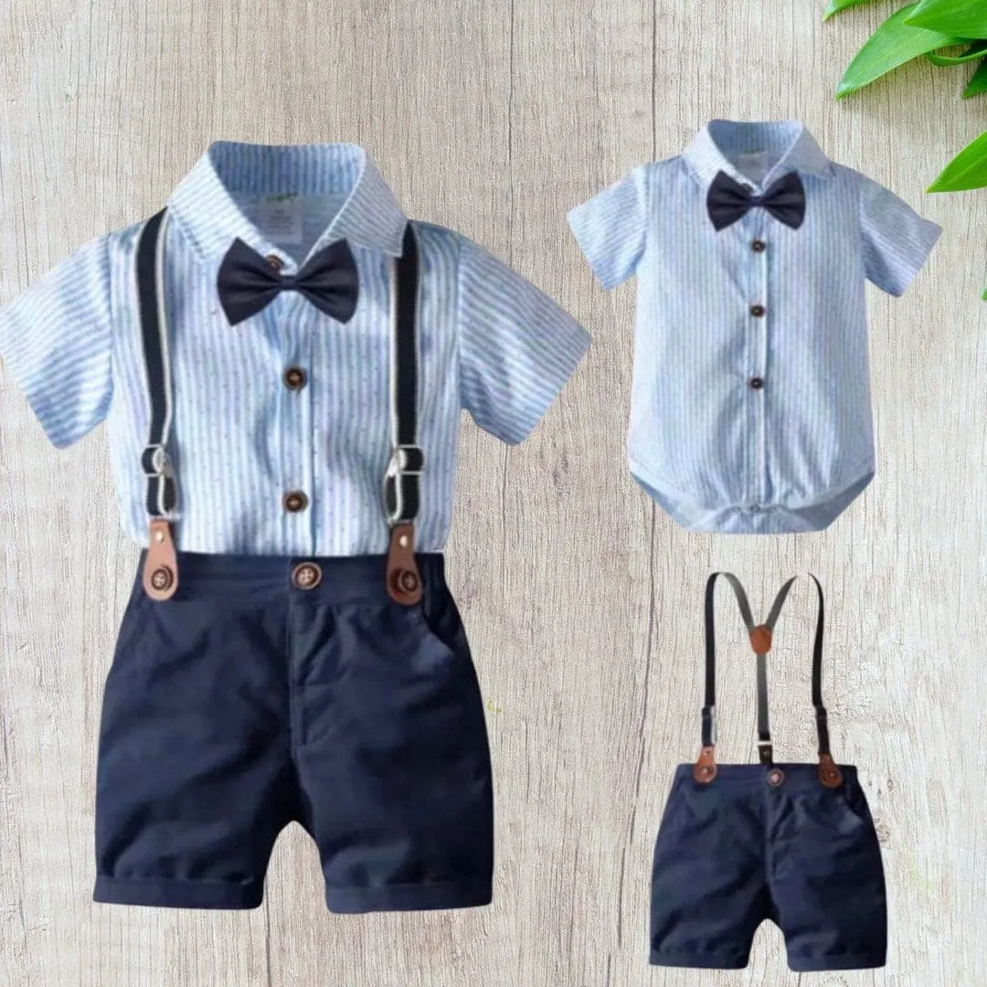 Fraser Set - Baby Boy Cotton Suit Set - 7 Pieces