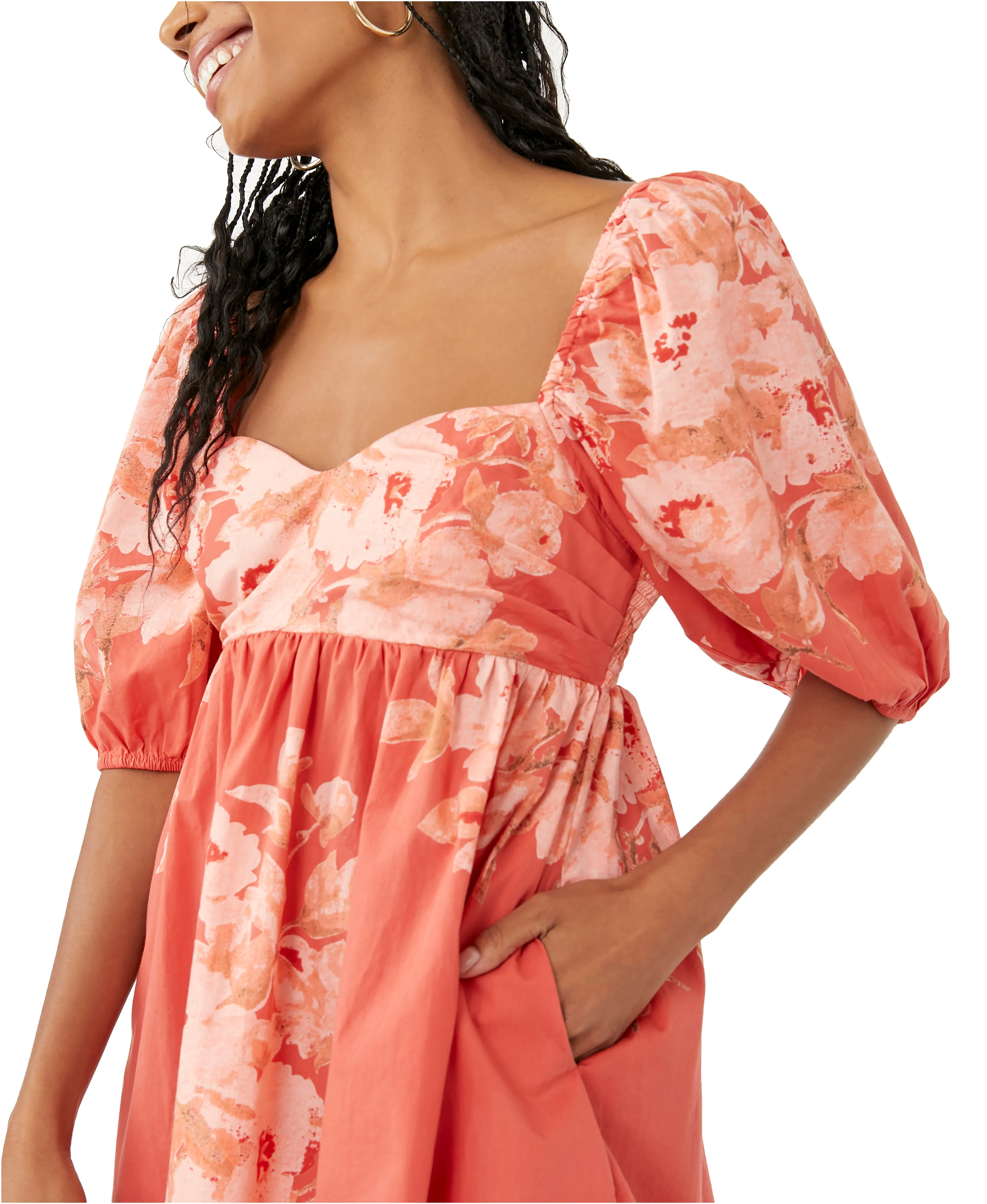 Free People Peony Babydoll Femme Combo Dress