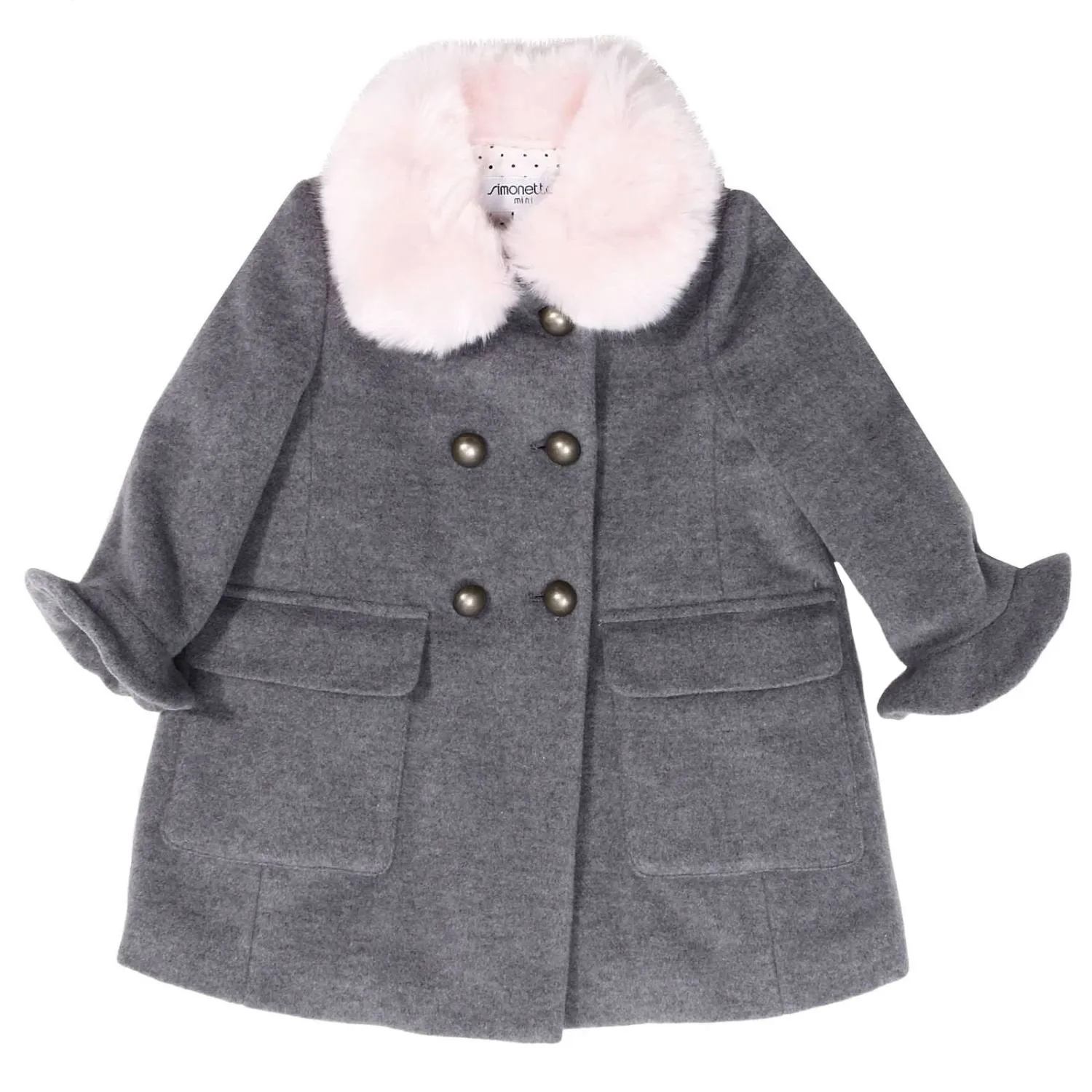 Girl Grey Wool Coat