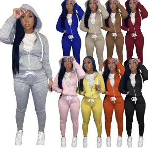 Good Quality Two Piece Set Girl Ladies Outfits 2 Piece Set Women Clothing joggers two piece set tracksuit