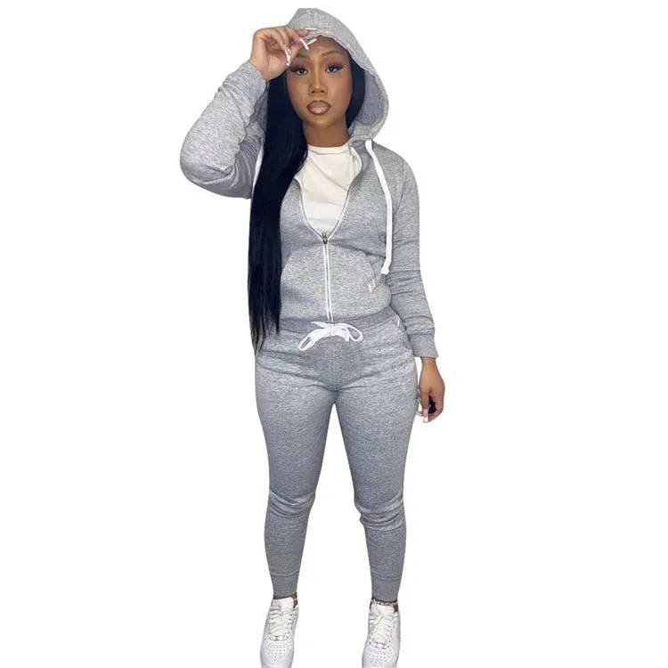 Good Quality Two Piece Set Girl Ladies Outfits 2 Piece Set Women Clothing joggers two piece set tracksuit