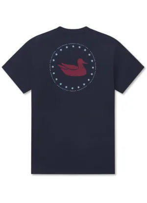 Grand Ole Duck Tee in Navy by Southern Marsh