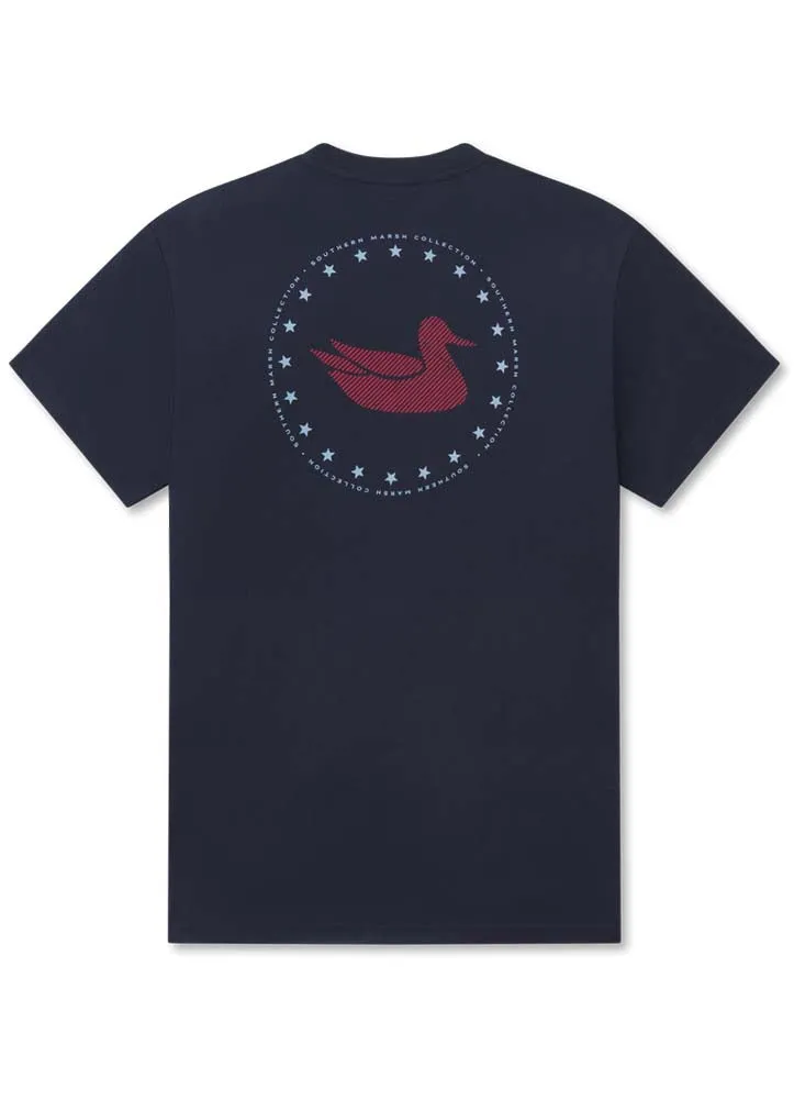 Grand Ole Duck Tee in Navy by Southern Marsh