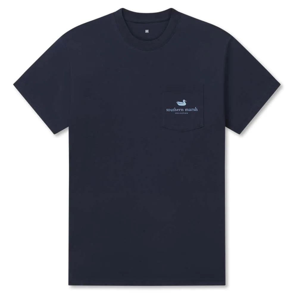 Grand Ole Duck Tee in Navy by Southern Marsh