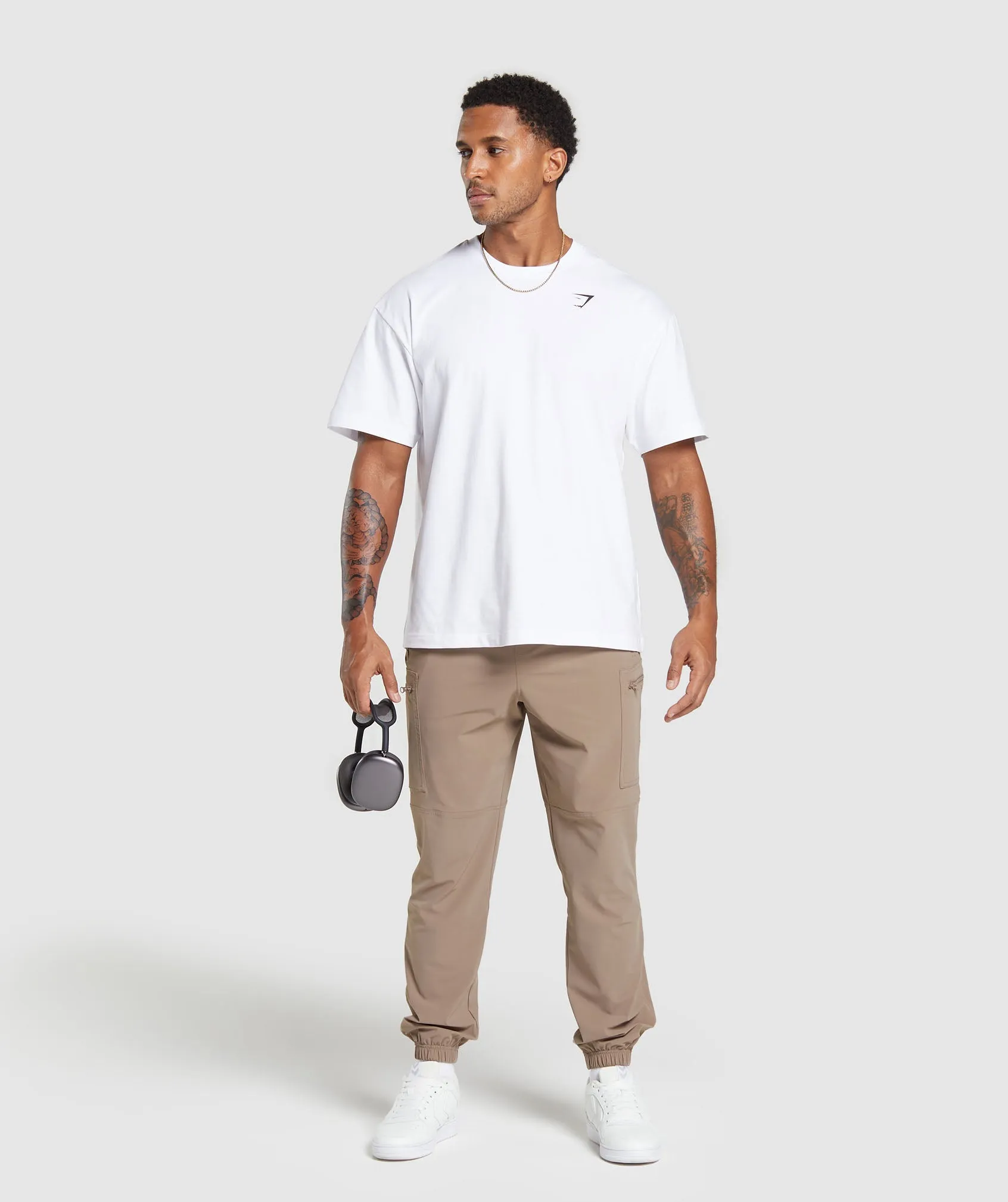 Gymshark Rest Day Cargo Pants - Mocha Mauve