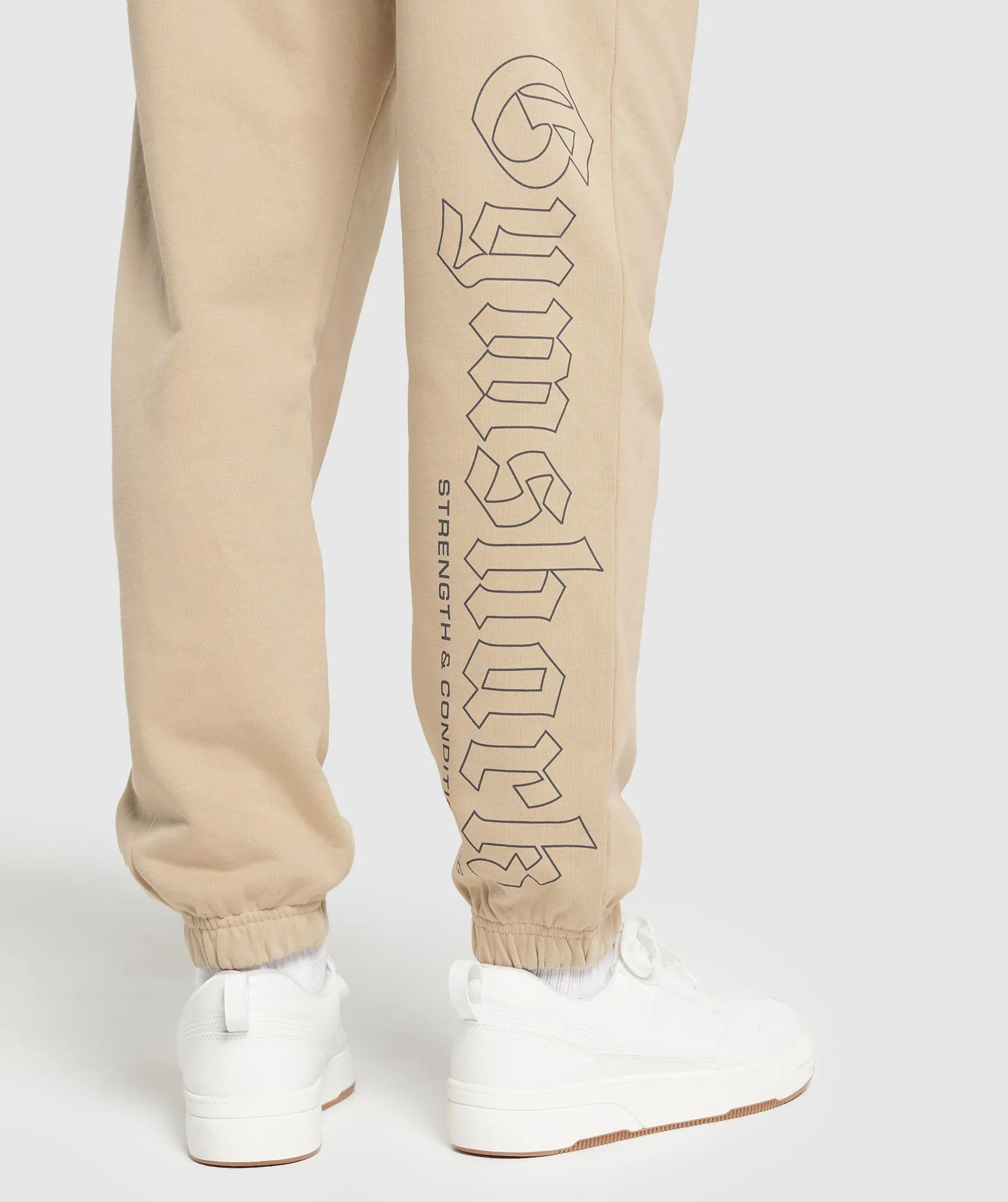 Gymshark Strength and Conditioning Joggers - Vanilla Beige