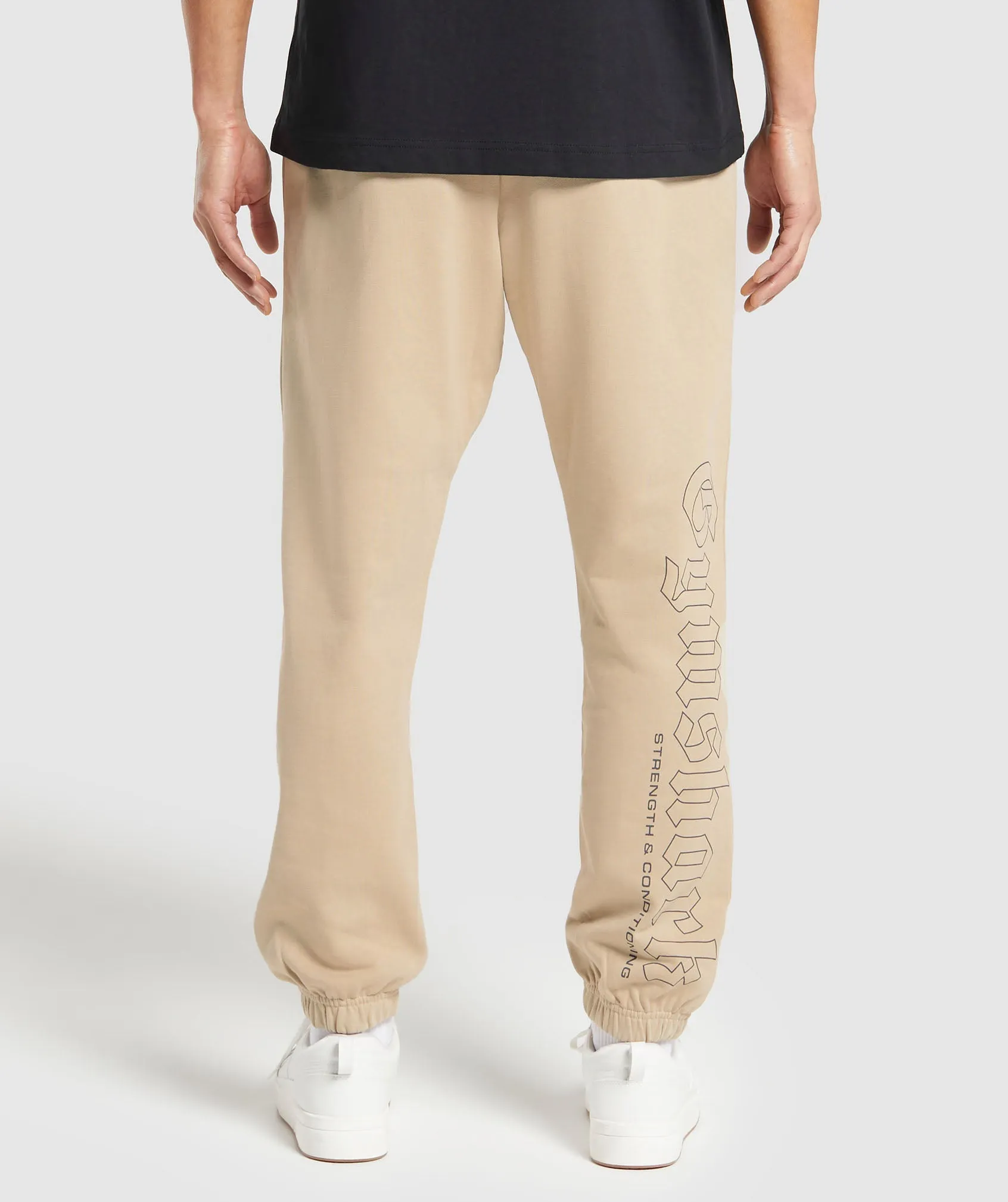 Gymshark Strength and Conditioning Joggers - Vanilla Beige