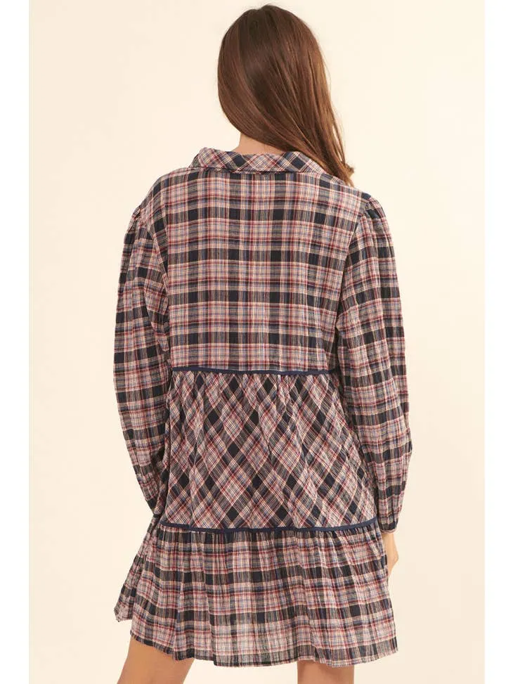 Hadley LS Plaid Dress