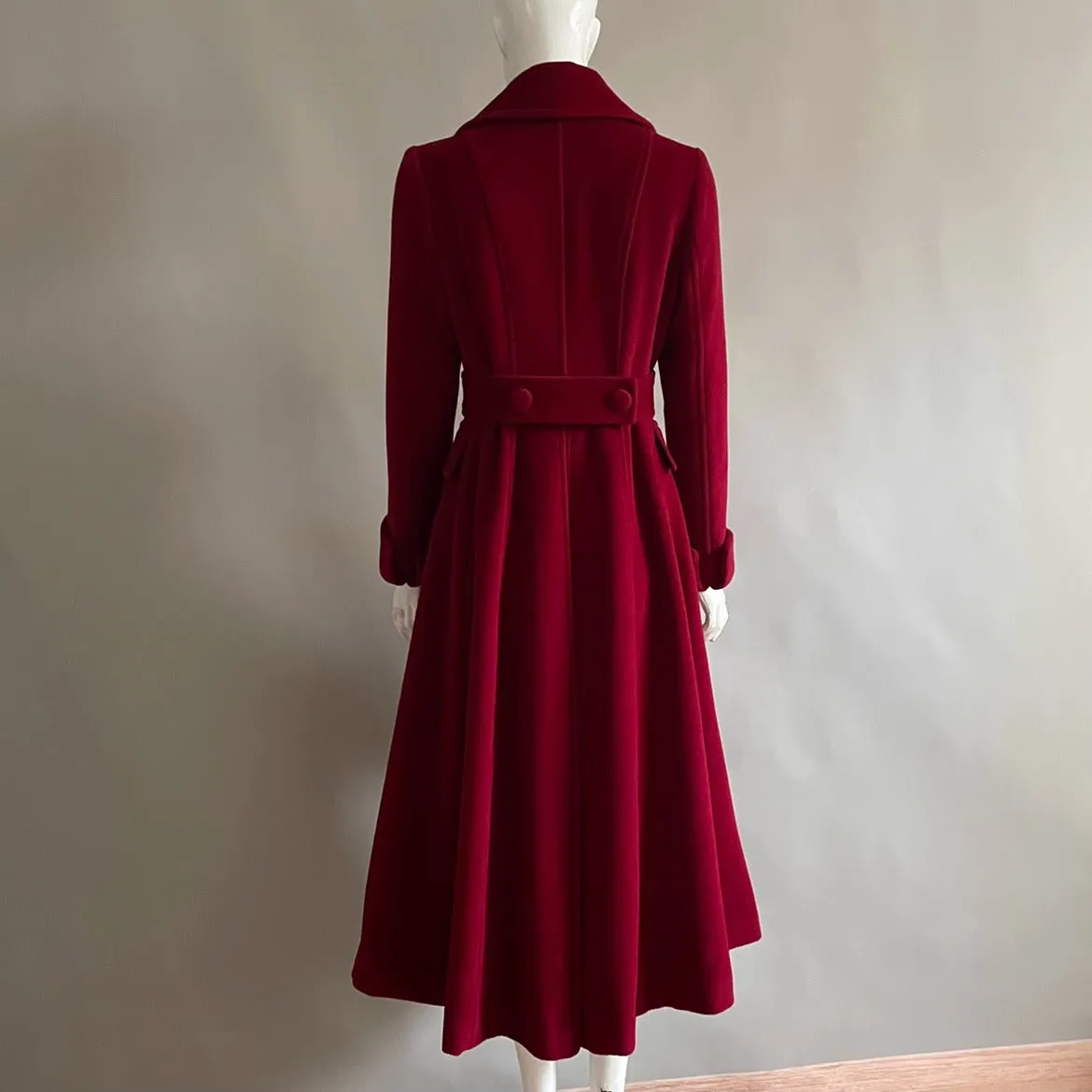 Handmade 50s Elegant Wool Winter Coat