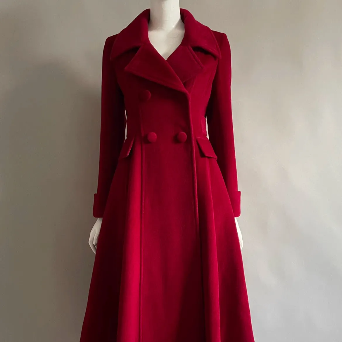 Handmade 50s Elegant Wool Winter Coat