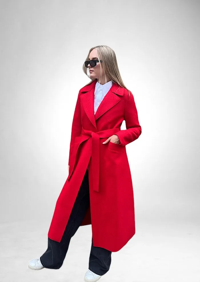 HARRIS WHARF Maxi Coat Pressed Wool