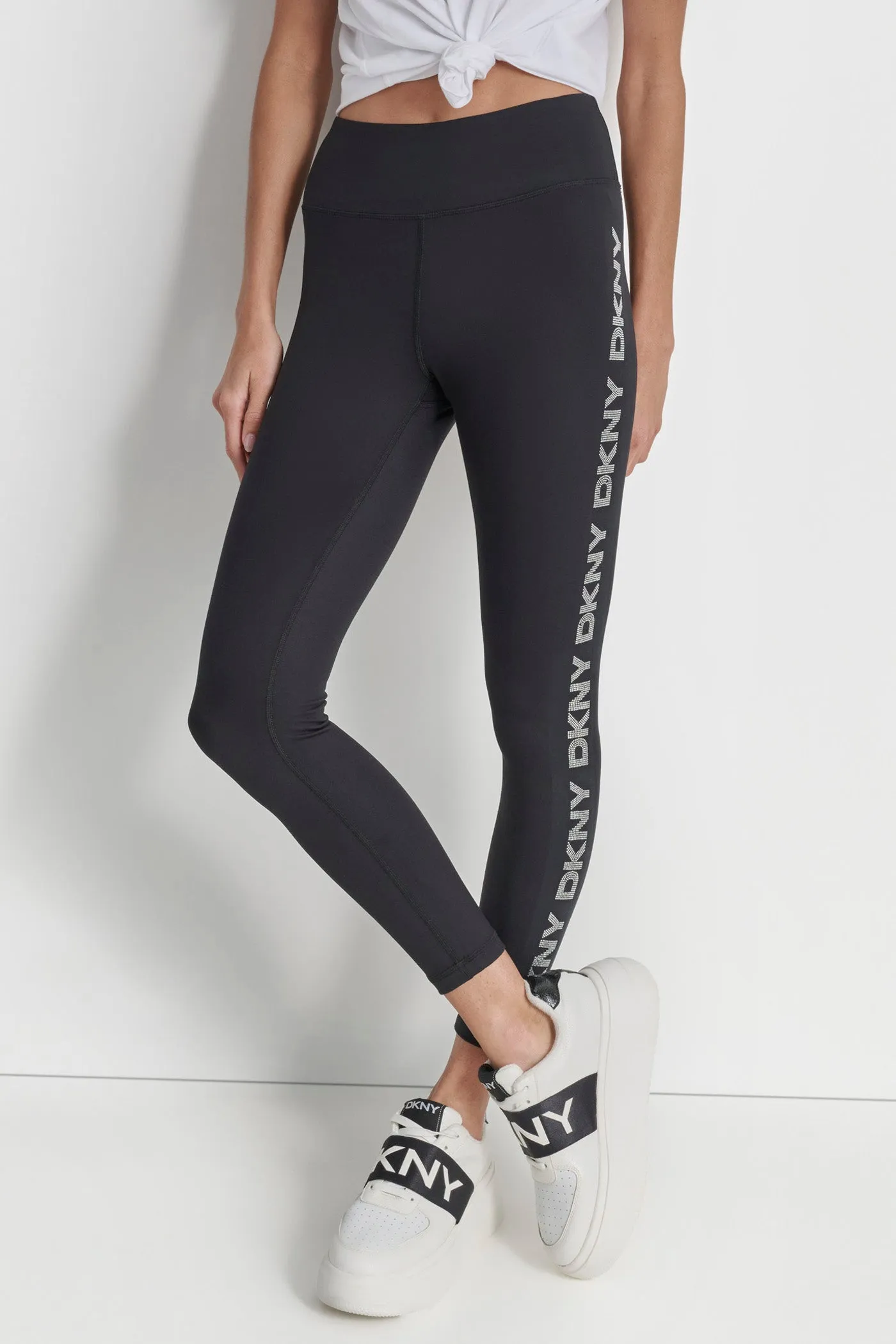 HIGH WAIST 7/8 RHINESTONE DKNY LEGGING