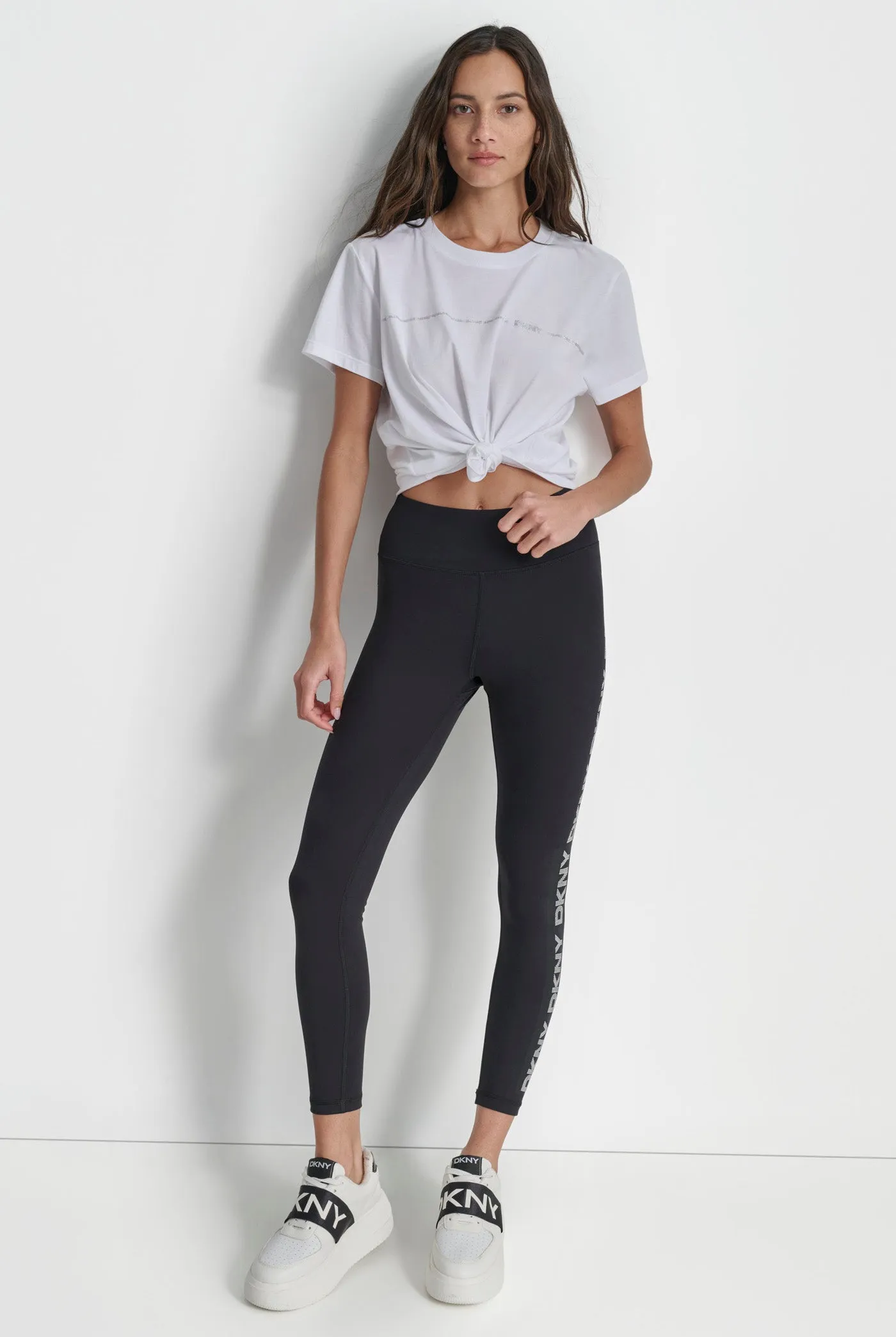 HIGH WAIST 7/8 RHINESTONE DKNY LEGGING