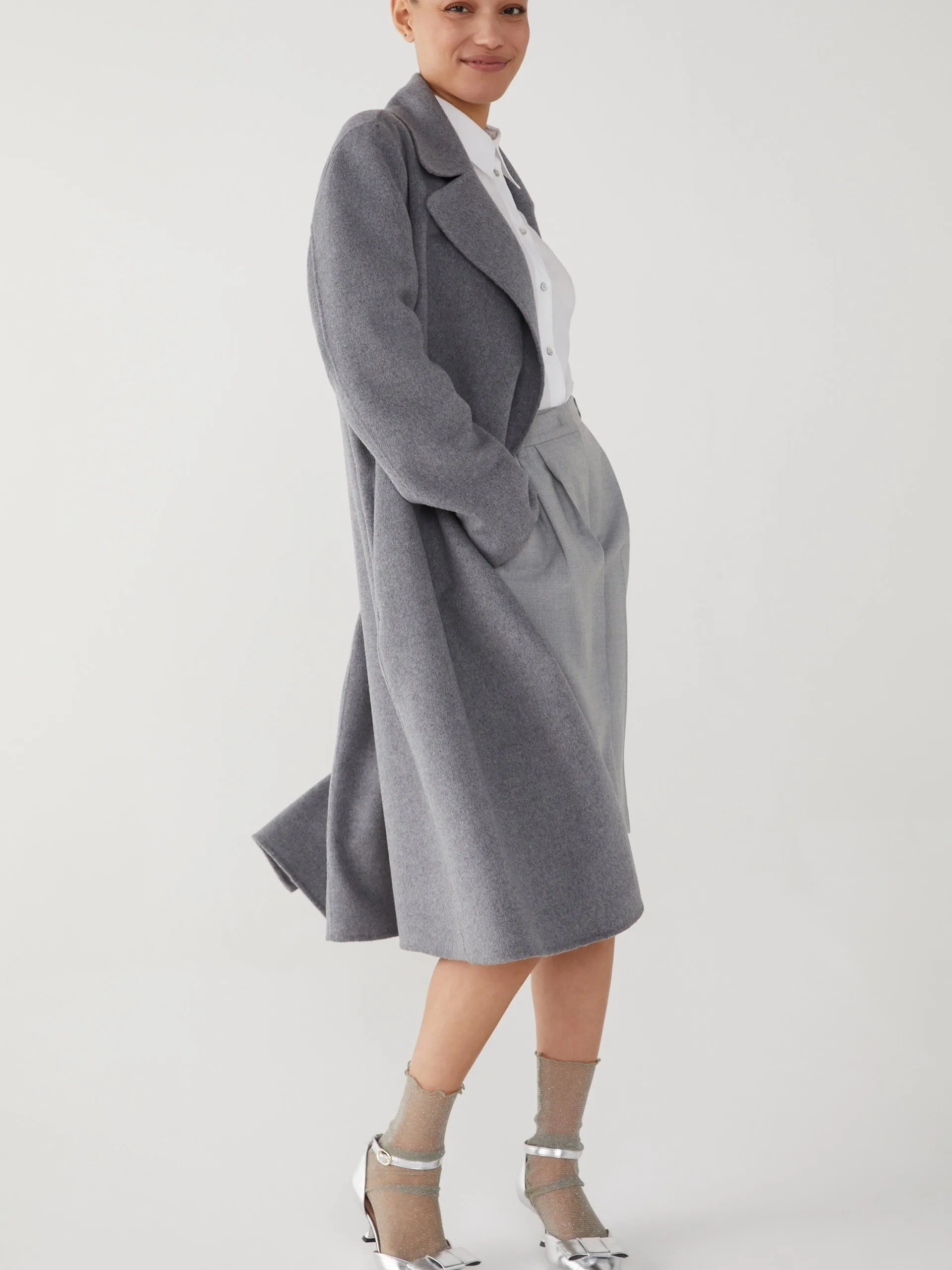 IBLUES Grey Robe Coat