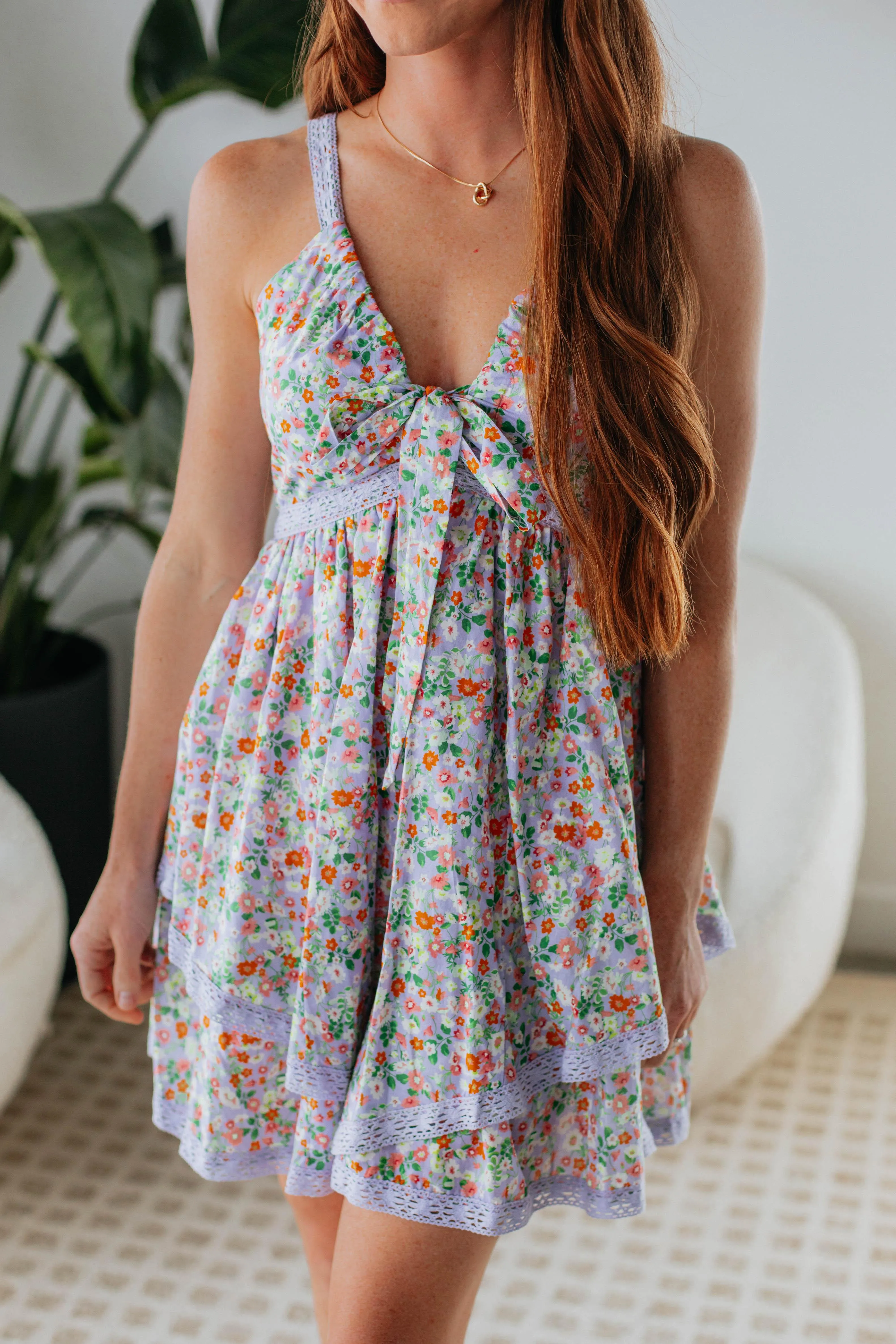 In Full Bloom Dress - Lavender