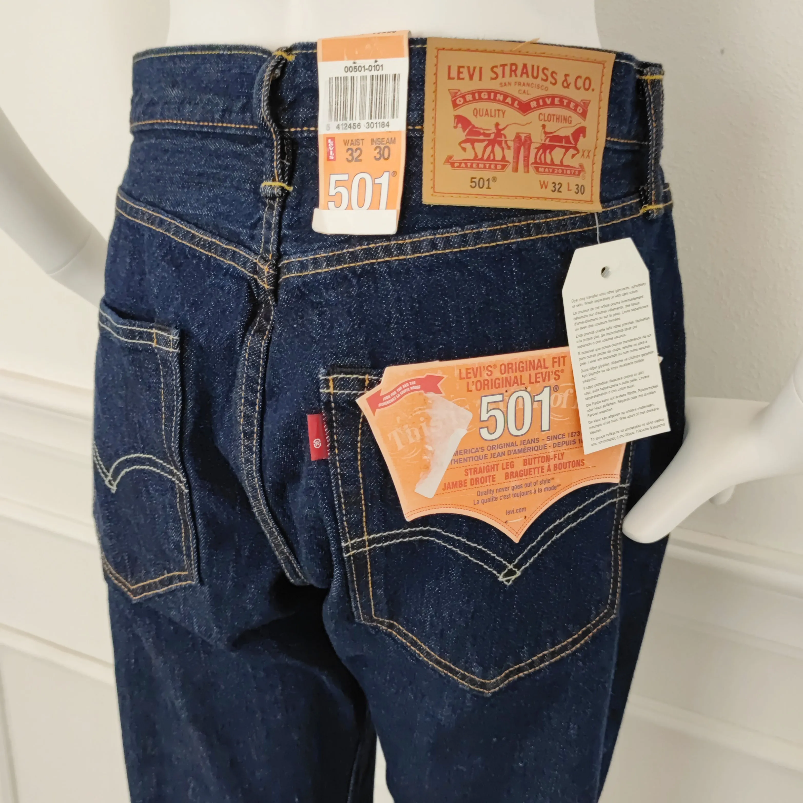 Jeans Levi's 501 blu scuro W32 L30