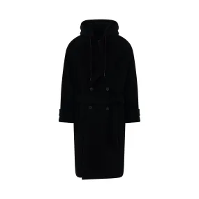 Juunj Wool Coat in Black