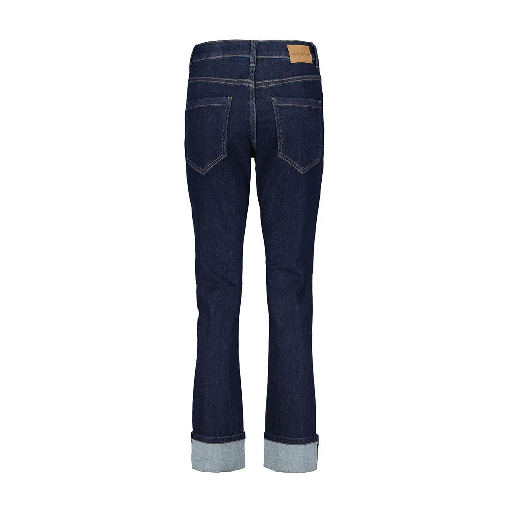 Kate Dark Blue Turn Up Jeans