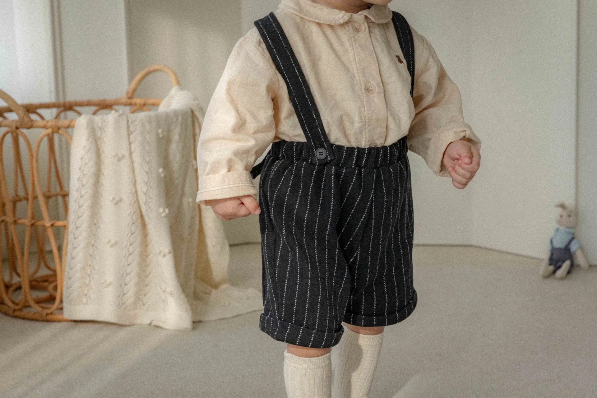 Kids Formal Suspender Shorts_2 Colours