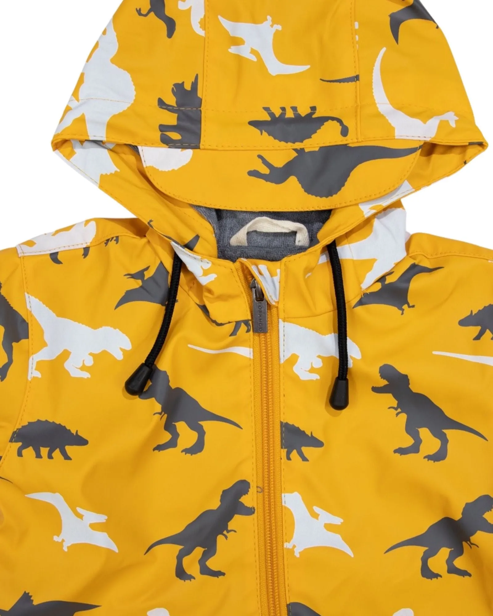 Korango Rain suit Changing Colour Dino Mustard