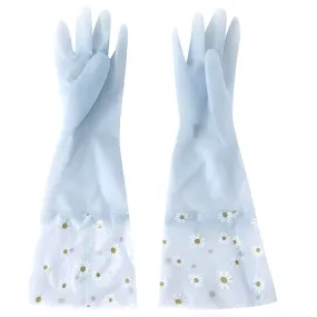 Kuber Industries Multi-Purpose Hand Gloves For Kitchen Cleaning, Bathroom Cleaning & Gardening|Reusable Gardening Gloves|Non-Slippery & Durable |9051|Jelly Blue,Pack of2