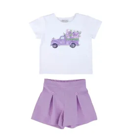 Lilac Truck Girls Casual Set