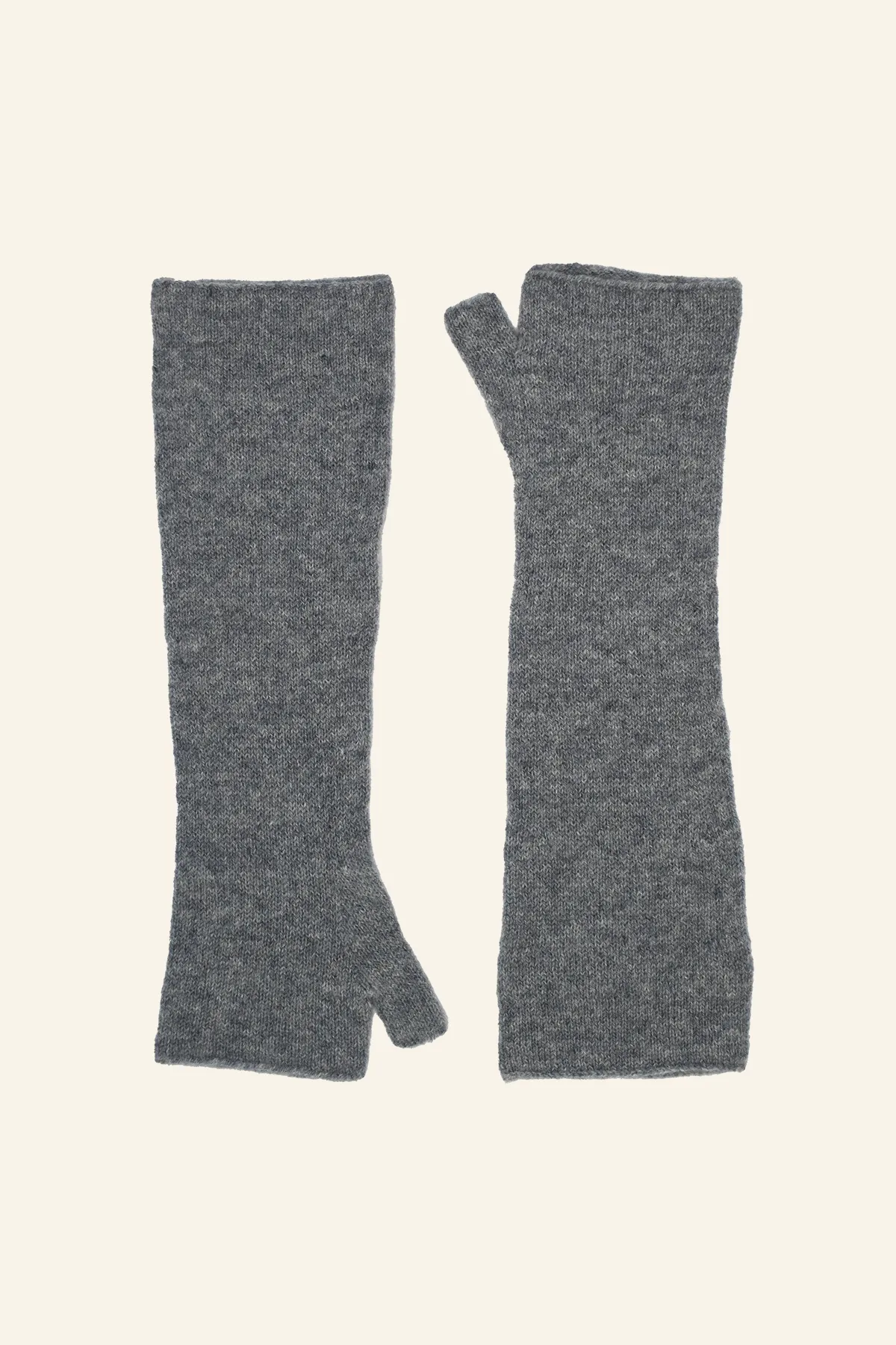 Long Cashmere Fingerless Gloves