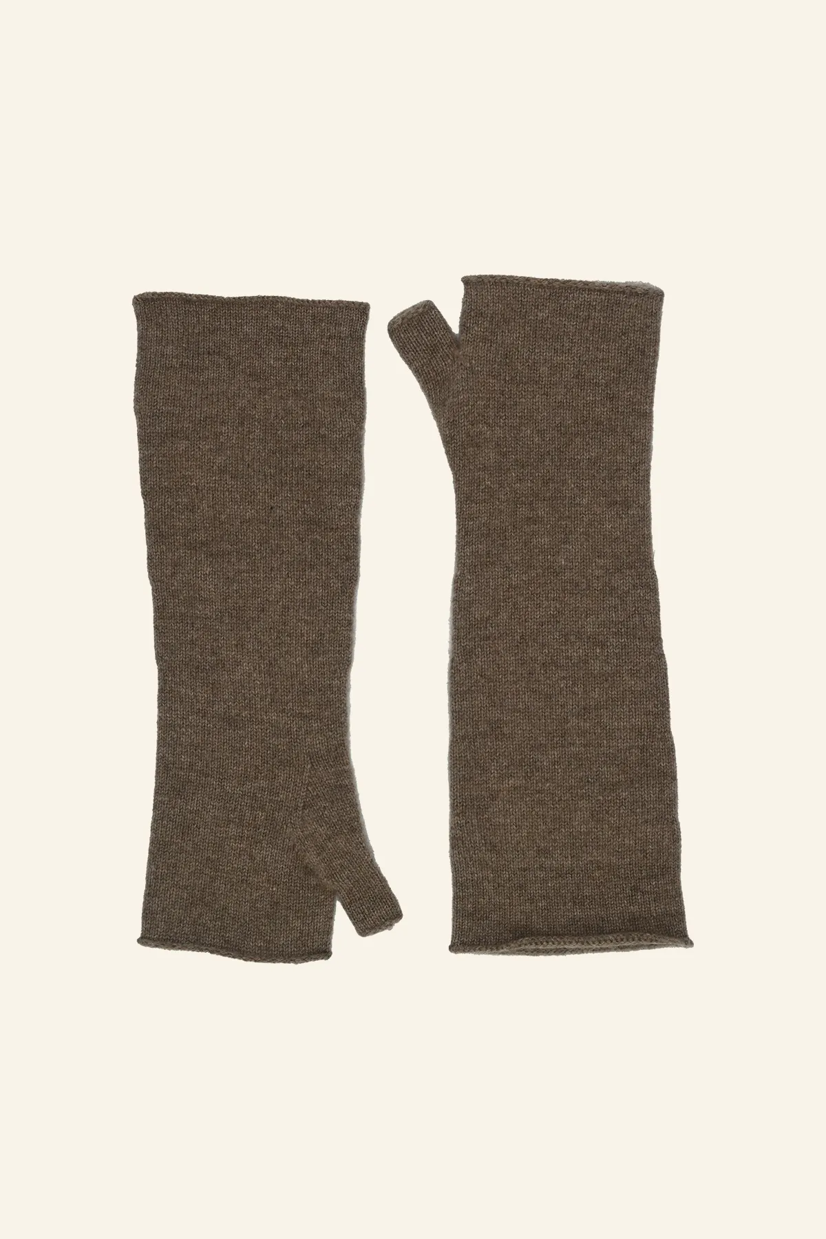 Long Cashmere Fingerless Gloves